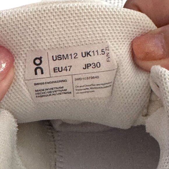 On Running The Roger Advantage Mens Tennis Shoes White/Green 12 - Picture 8 of 8